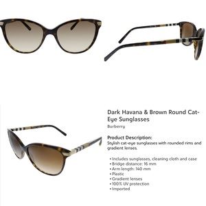Brand new in case, Burberry sunglasses